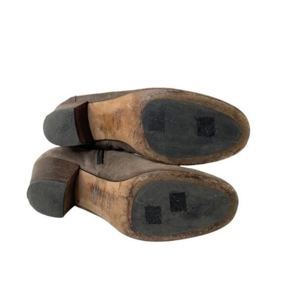 Aquatalia Suede Heeled Ankle Bootie Fallyn Taupe - Picture 10 of 10